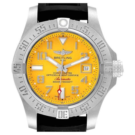 breitling uhr gelbes zifferblatt